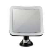 Kép 9/13 - V-TAC tapadókorongos tükör beépített elemes LED világítással, fekete házzal, hideg fehér - SKU 6630