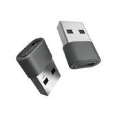 Kép 1/5 - V-TAC USB-A apa - Type-C anya adapter, Type-C - USB-A átalakító - SKU 7745