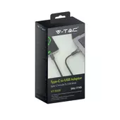 Kép 2/5 - V-TAC USB-A apa, Type-C anya adapter, Type-C - USB-A konverter - SKU 7745