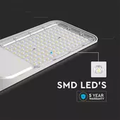 Kép 4/14 - V-TAC utcai LED lámpa, térvilágító alkonyszenzoros lámpatest 100W hideg fehér - SKU 20435
