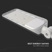 Kép 5/14 - V-TAC utcai LED lámpa, térvilágító alkonyszenzoros lámpatest 100W hideg fehér - SKU 20435