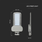 Kép 7/12 - V-TAC utcai LED lámpa, térvilágító ledes lámpatest 100W, 135Lm/W, hideg fehér - SKU 21961