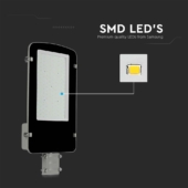 Kép 4/12 - V-TAC utcai LED lámpa, térvilágító ledes lámpatest 100W hideg fehér, 100 Lm/W - SKU 215301