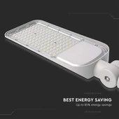 V-TAC utcai LED lámpa, térvilágító ledes lámpatest 100W hideg fehér, 110 Lm/W - SKU 20427