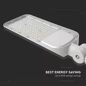 Kép 5/13 - V-TAC utcai LED lámpa, térvilágító ledes lámpatest 100W hideg fehér, 110 Lm/W - SKU 20427