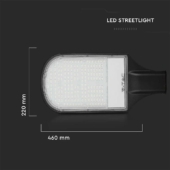 Kép 8/11 - V-TAC utcai LED lámpa, térvilágító ledes lámpatest 100W hideg fehér - SKU 21536