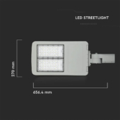Kép 2/12 - V-TAC utcai LED lámpa, térvilágító ledes lámpatest 100W hideg fehér - SKU 884