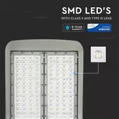 Kép 4/12 - V-TAC utcai LED lámpa, térvilágító ledes lámpatest 100W hideg fehér - SKU 884