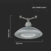 Kép 2/13 - V-TAC utcai LED lámpa, térvilágító ledes lámpatest 100W természetes fehér - SKU 545