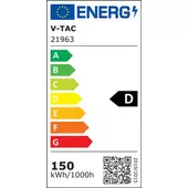 Kép 14/14 - V-TAC utcai LED lámpa, térvilágító ledes lámpatest 150W, 135Lm/W, hideg fehér - SKU 21963