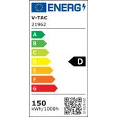 V-TAC utcai LED lámpa, térvilágító ledes lámpatest 150W, 135Lm/W, természetes fehér - SKU 21962