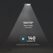 Kép 3/12 - V-TAC utcai LED lámpa, térvilágító ledes lámpatest 150W hideg fehér - SKU 955