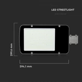 V-TAC utcai LED lámpa, térvilágító ledes lámpatest 150W természetes fehér - SKU 531