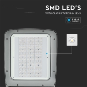 Kép 10/14 - V-TAC utcai LED lámpa, térvilágító ledes lámpatest 160W természetes fehér - SKU 543