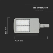 Kép 2/14 - V-TAC utcai LED lámpa, térvilágító ledes lámpatest 200W hideg fehér - SKU 890