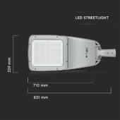 Kép 2/14 - V-TAC utcai LED lámpa, térvilágító ledes lámpatest 200W természetes fehér - SKU 544