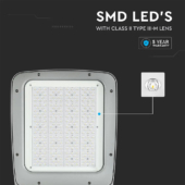 Kép 4/14 - V-TAC utcai LED lámpa, térvilágító ledes lámpatest 200W természetes fehér - SKU 544