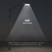 Kép 9/12 - V-TAC utcai LED lámpa, térvilágító ledes lámpatest 30W hideg fehér - SKU 215261
