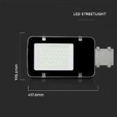 Kép 2/12 - V-TAC utcai LED lámpa, térvilágító ledes lámpatest 30W hideg fehér - SKU 526