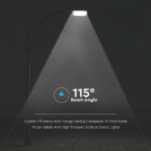 Kép 3/7 - V-TAC utcai LED lámpa, térvilágító ledes lámpatest 30W természetes fehér - SKU 7886
