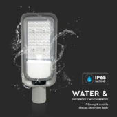 Kép 5/7 - V-TAC utcai LED lámpa, térvilágító ledes lámpatest 30W természetes fehér - SKU 7886