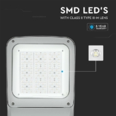 Kép 4/13 - V-TAC utcai LED lámpa, térvilágító ledes lámpatest 80W természetes fehér - SKU 541