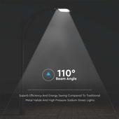 Kép 3/7 - V-TAC utcai LED térvilágító, 100W, természetes fehér, fekete házas - SKU 10210