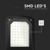 Kép 4/7 - V-TAC utcai LED térvilágító, 30W, természetes fehér, fekete házas - SKU 10206