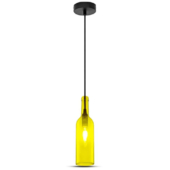 Kép 1/5 - V-TAC üveg alakú, sárga lámpa, függeszték E14 foglalattal - SKU 3773