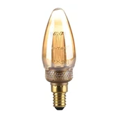 V-TAC Vintage 2W borostyán E14 meleg fehér ART filament C35 LED gyertya égő - SKU 217472