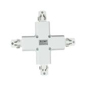 Kép 1/3 - V-TAC X alakú tracklight sín csatlakozó - SKU 3527