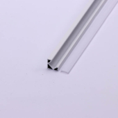 Kép 3/5 - V-TAC fehér színű alumínium LED szalag sarokprofil fehér fedlappal 2m - SKU 3364