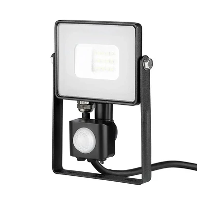 V-TAC mozgásérzékelős LED reflektor 10W hideg fehér Samsung chip - SKU 438