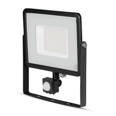 V-TAC mozgásérzékelős LED reflektor 50W meleg fehér Samsung chip - SKU 469