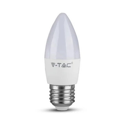 V-TAC 5.5W E27 hideg fehér LED gyertya égő - SKU 43441