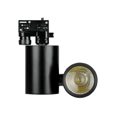 V-TAC LED sínes spotlámpa állítható CRI&gt;95 15W hideg fehér, fekete házzal - SKU 1303
