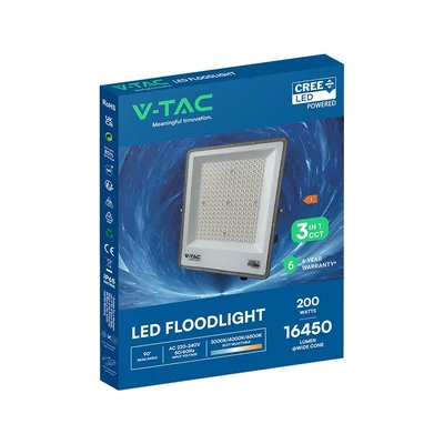 V-TAC CREE SMD LED reflektor 200W, állítható színhőmérséklettel - SKU 240706