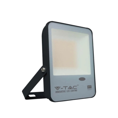 V-TAC LED reflektor 100W meleg fehér 100 Lm/W, beépített alkonykapcsolóval - SKU 20175