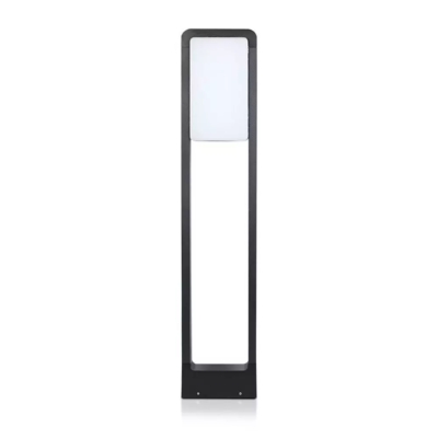 V-TAC 10W kültéri LED lámpa oszlop 80 cm, hideg fehér, fekete házzal - SKU 20115