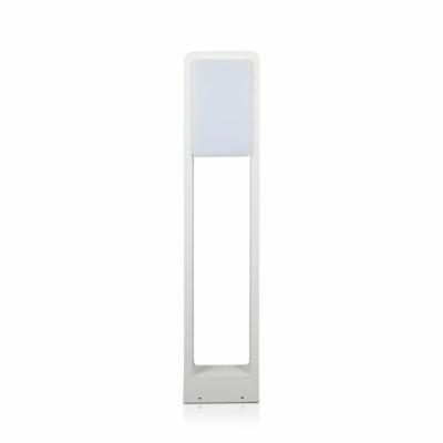 V-TAC 10W kültéri LED lámpa oszlop 80 cm, természetes fehér, fehér házzal - SKU 2120117