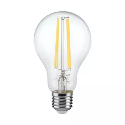 V-TAC 12W E27 természetes fehér filament A60 LED égő - SKU 217459