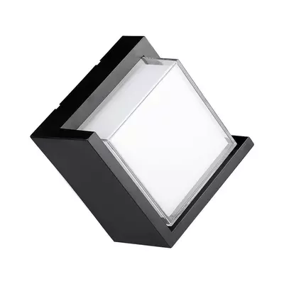 V-TAC 12W kültéri, szögletes fali LED lámpa természetes fehér - SKU 218540