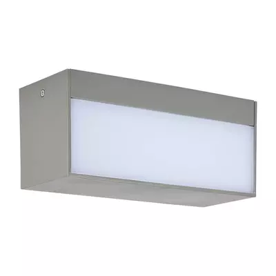 V-TAC 12W kültéri, téglatest alakú, fali LED lámpa meleg fehér - SKU 218242