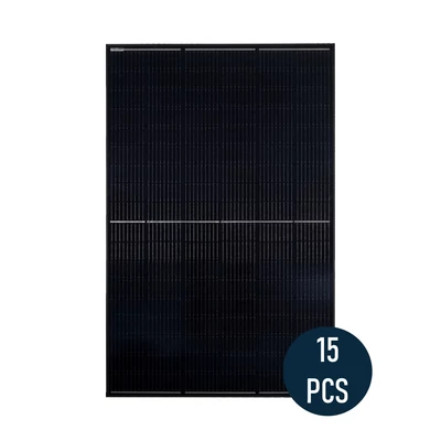 V-TAC 15 darab 410W Mono félcellás fekete keretes szolár panel, napelem, 1722x1134x35mm - SKU 11563