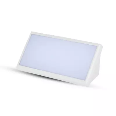 V-TAC 20W kültéri fali LED lámpa hideg fehér, fehér házzal, 100 Lm/W - SKU 6818