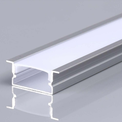 V-TAC 26mm széles, süllyeszthető alumínium LED szalag profil fehér fedlappal 2m - SKU 23175