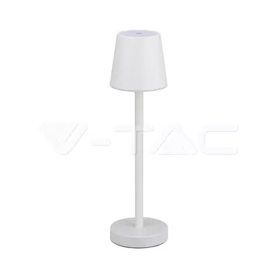 V-TAC 3W fehér, érintéssel vezérelhető akkumulátoros LED lámpa, meleg fehér - SKU 10191
