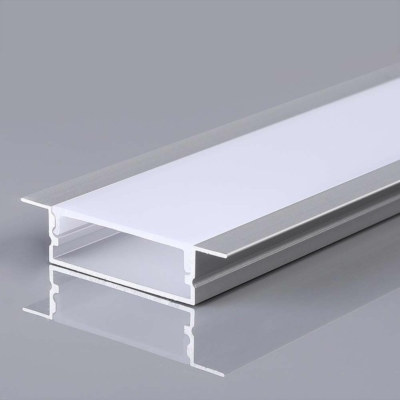 V-TAC 41mm széles, süllyeszthető alumínium LED szalag profil fehér fedlappal 2m - SKU 23177