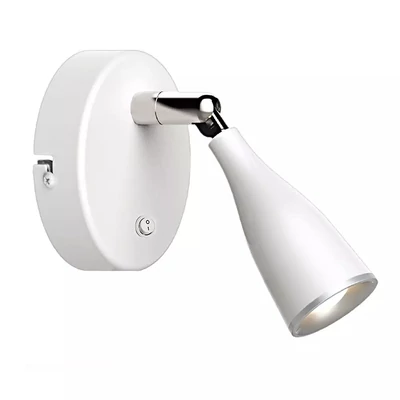V-TAC 4.5W beltéri fehér fali LED lámpa kapcsolóval, természetes fehér - SKU 8677