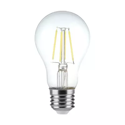 V-TAC 4W E27 hideg fehér filament A60 LED égő - SKU 217120